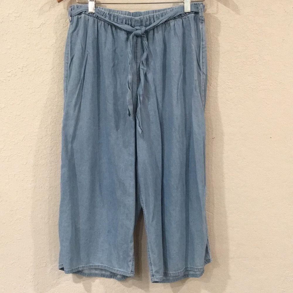 Wonder Nation Girl Sz XL 14/16 Plus Lightweight Denim Wide Leg Jeans